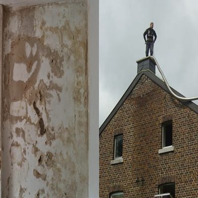 Pose d'un tubage inox double parois